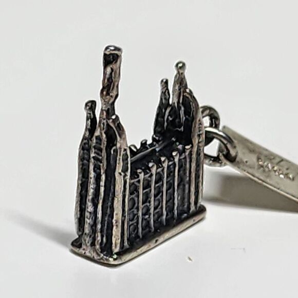 Vintage Sterling by Bell Silver Charm Utah Mormon‎ Temple Salt Lake City 1970 - Picture 1 of 10